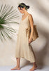 Double Gauze Strap Dress Moa Beige