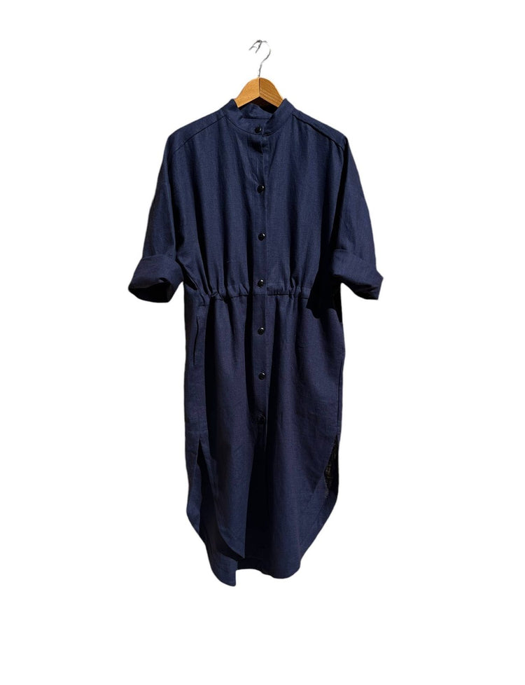 706 TRÉVOL Shirt dress in Organic Canvas Linen CECILIA SÖRENSEN