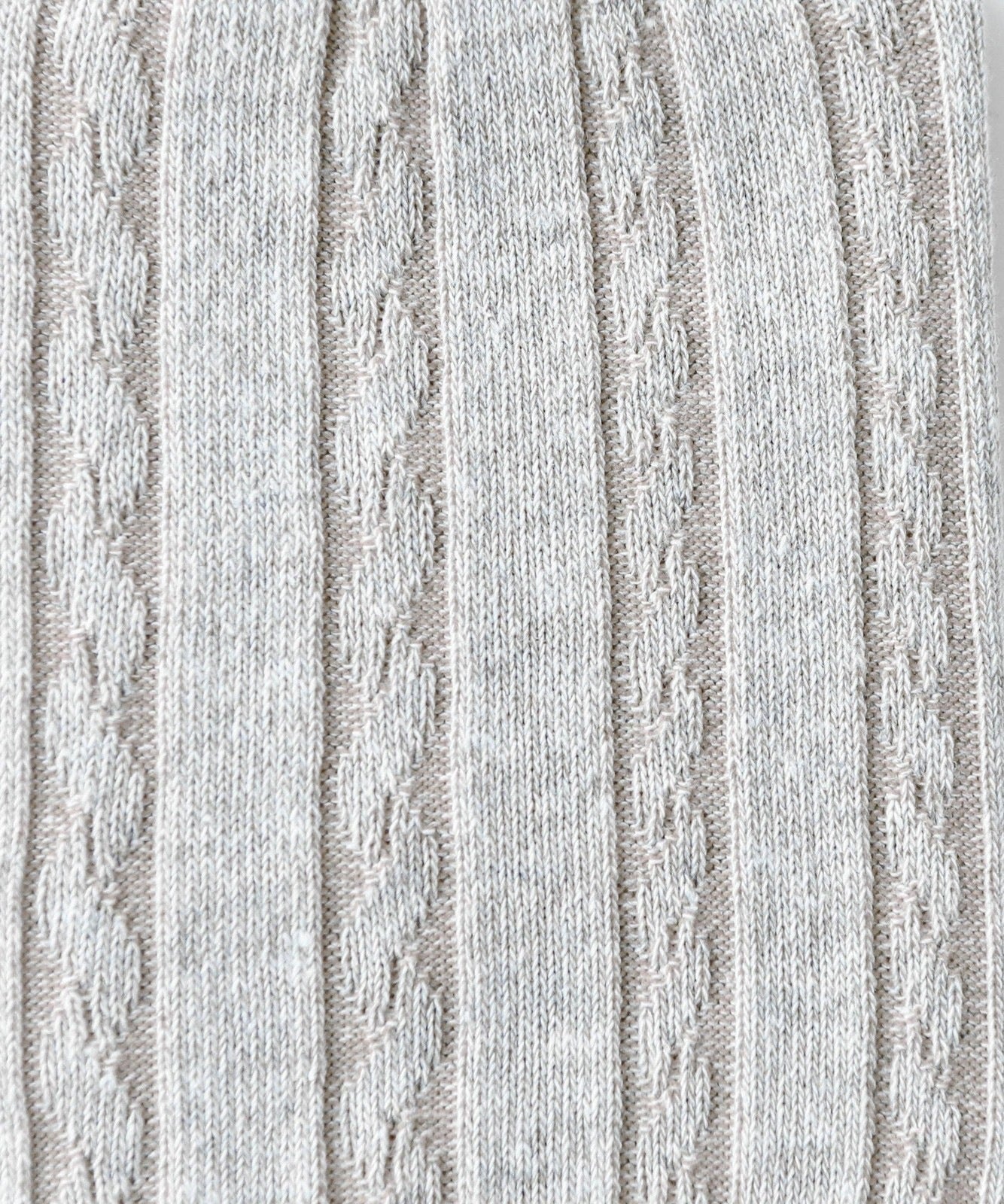 Fall 25 | Cable Cotton Dress Socks OKAYOK S/M White Ash