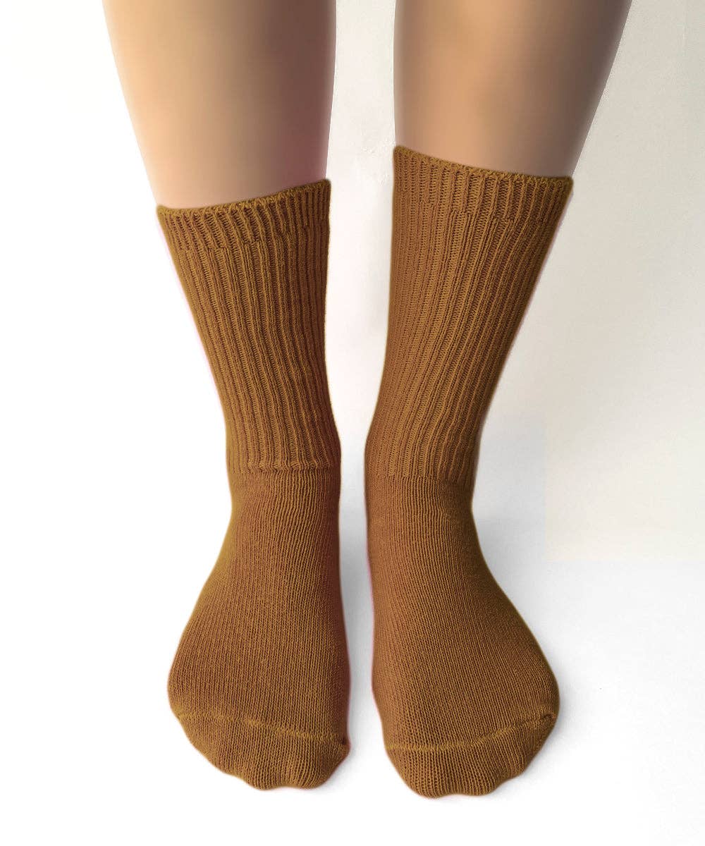 Fall 25 | Dyed Cotton Socks OKAYOK Sepia M/L