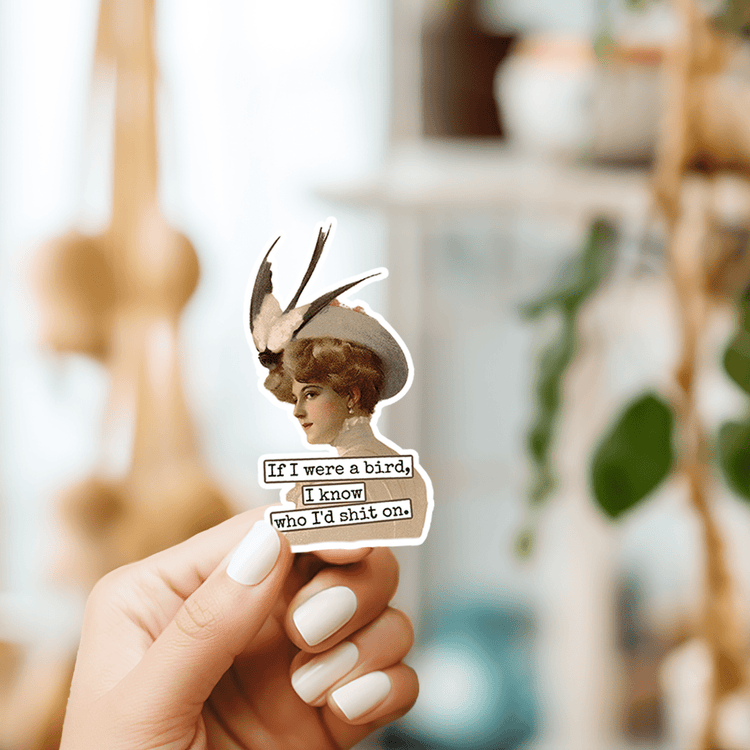 STICKER. If I Were A Bird I Know Who I&