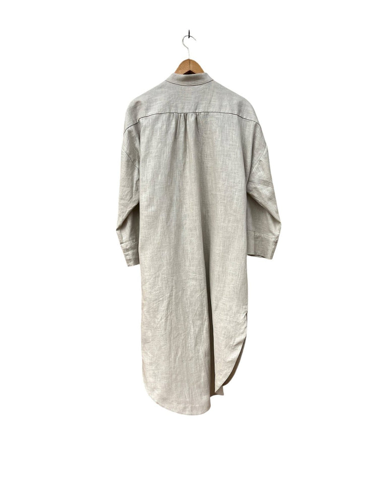 706 TRÉVOL Shirt dress in Organic Canvas Linen CECILIA SÖRENSEN