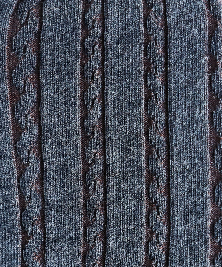Fall 25 | Cable Cotton Dress Socks OKAYOK M/L Hamlet