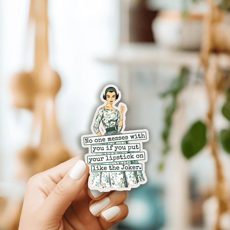 Sticker. Lipstick Like The Joker. Stickers Raven&