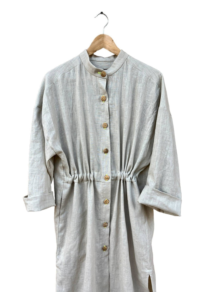 706 TRÉVOL Shirt dress in Organic Canvas Linen CECILIA SÖRENSEN