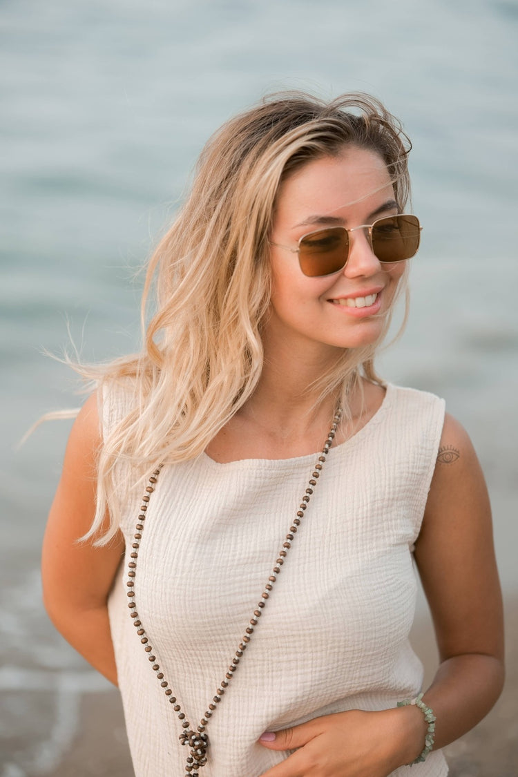 Sleeveless Crinkle Blouse Top Tops Moa