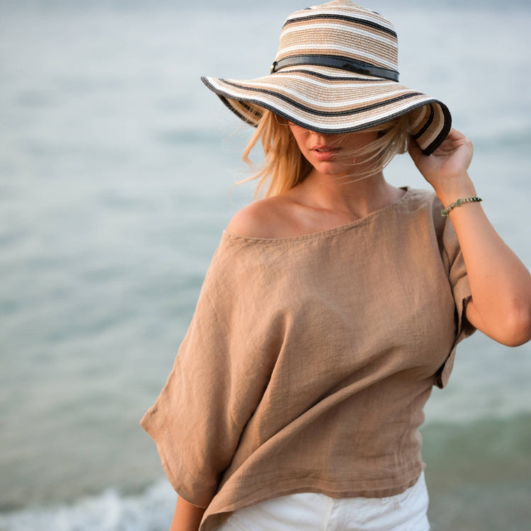 Loomist Pure Linen Boatneck Top Tops Moa
