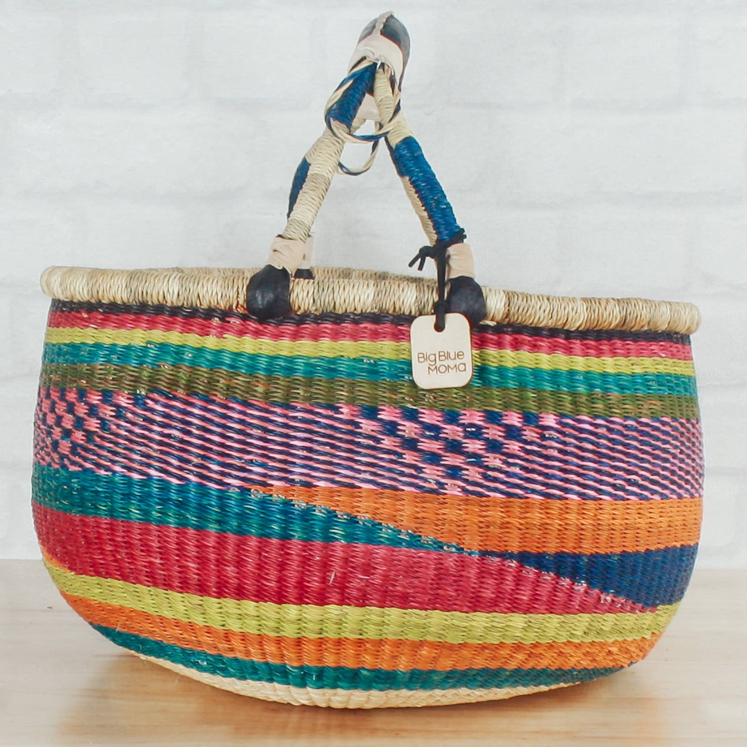 Round Basket Large - Traditional Palette Baskets Big Blue Moma