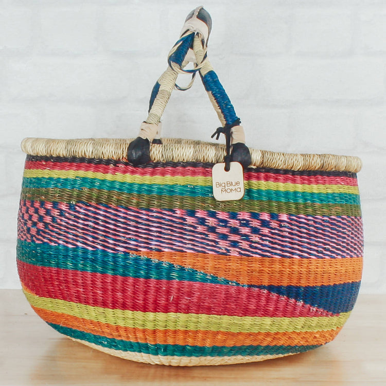Round Basket Large - Traditional Palette Baskets Big Blue Moma