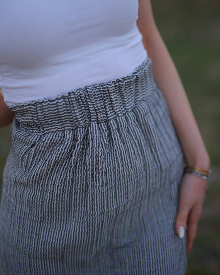 Striped Maxi Skirt Dress Moa
