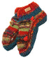 Swool Stripe Booties Slippers Ark Imports Rust/Teal