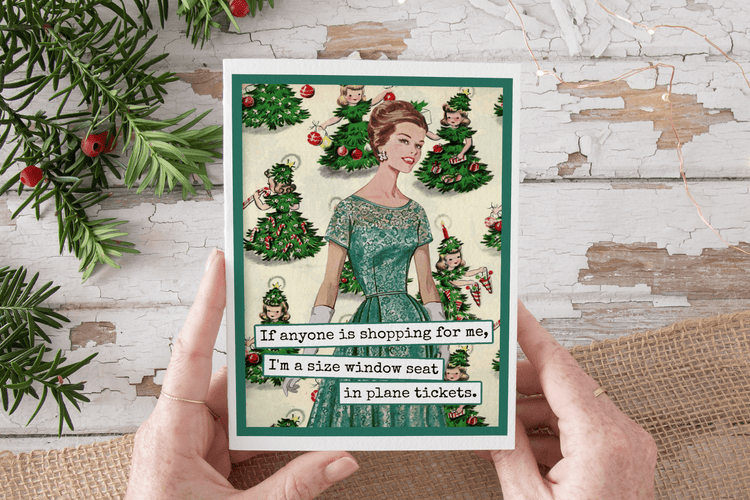 Christmas Card. If Anyone Is Shopping For Me... Greeting Cards Raven&