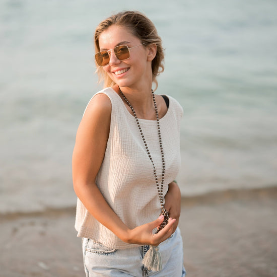 Sleeveless Crinkle Blouse Top Tops Moa