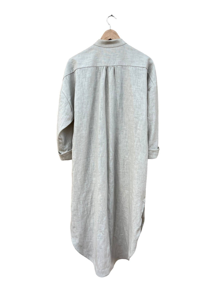 706 TRÉVOL Shirt dress in Organic Canvas Linen CECILIA SÖRENSEN
