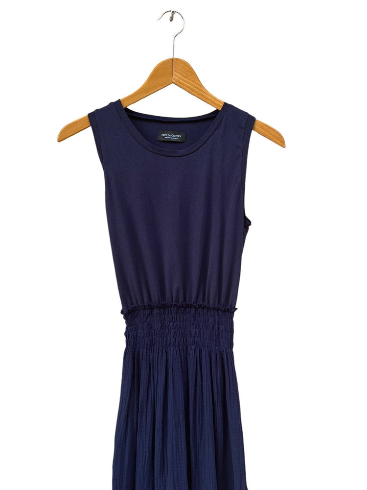 755 TAMARÍ Tank dress in soft organic cotton muslin & jersey CECILIA SÖRENSEN