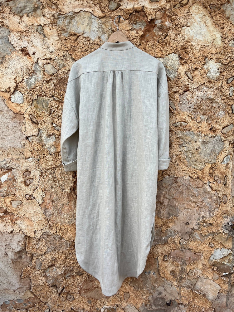 706 TRÉVOL Shirt dress in Organic Canvas Linen CECILIA SÖRENSEN