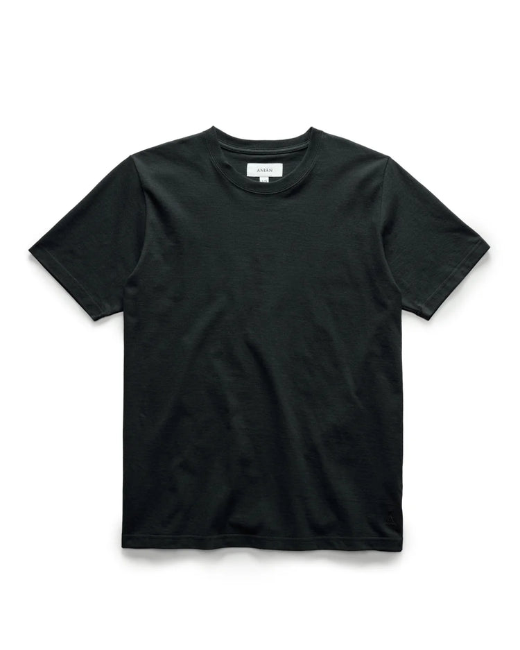 The Circular Tee T Shirts Anian Black XSmall