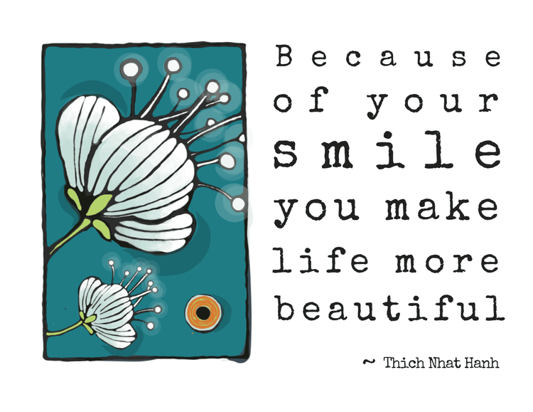Newfolk & Cabin - Love & Friendship Cards Greeting Cards Newfolk & Cabin Because of your smile you make life more beautiful