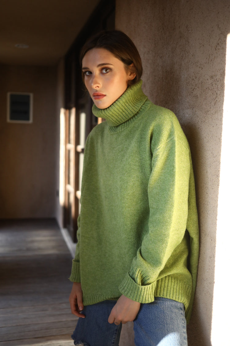 Recycled Yarn Sweaters Sweaters Echo Verde Green
