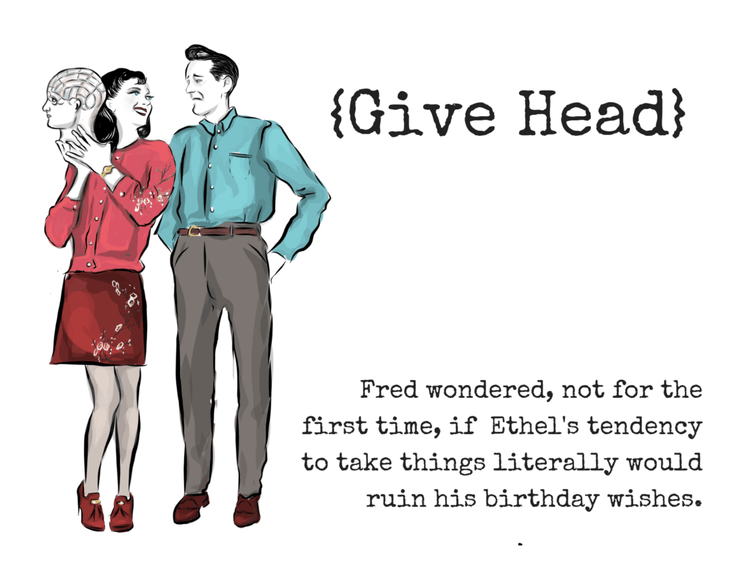 Newfolk & Cabin - Funny Cards Greeting Cards Newfolk & Cabin Give Head