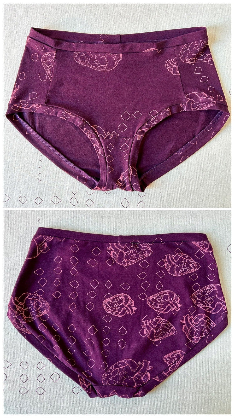 Smoking Lily Mid Rise Lovelies Underwear Smoking Lily Burgundy S/M
