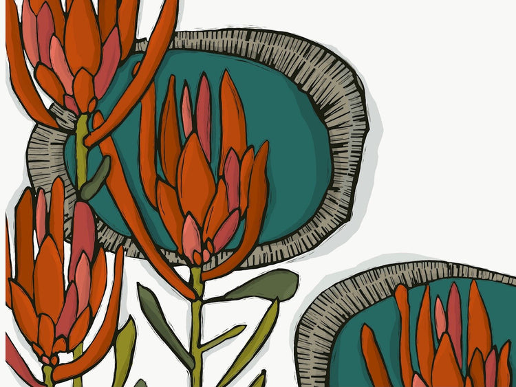 Newfolk & Cabin Art Prints Art Prints Newfolk & Cabin Protea - Floral 8 x 10