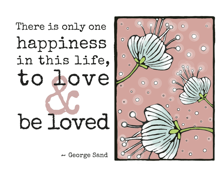 Newfolk & Cabin - Love & Friendship Cards Greeting Cards Newfolk & Cabin There is only one happiness in this life to love and be loved  