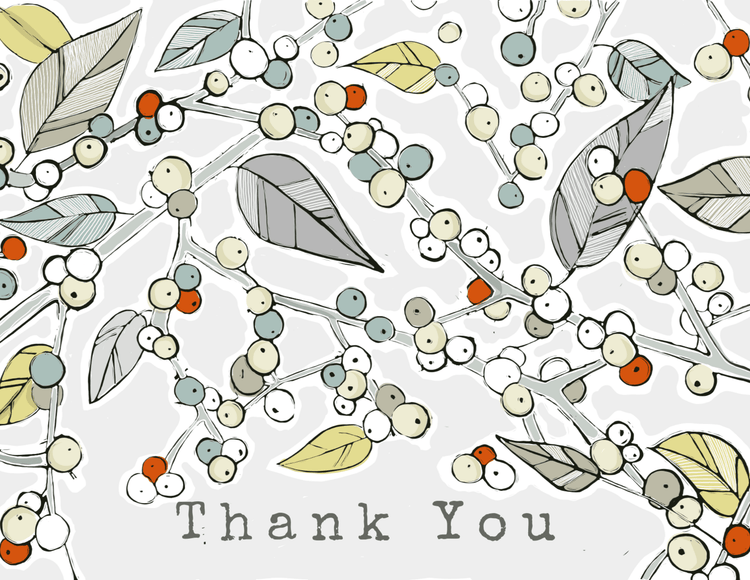 Newfolk & Cabin - Thank You Cards Greeting Cards Newfolk & Cabin Twig & Berry