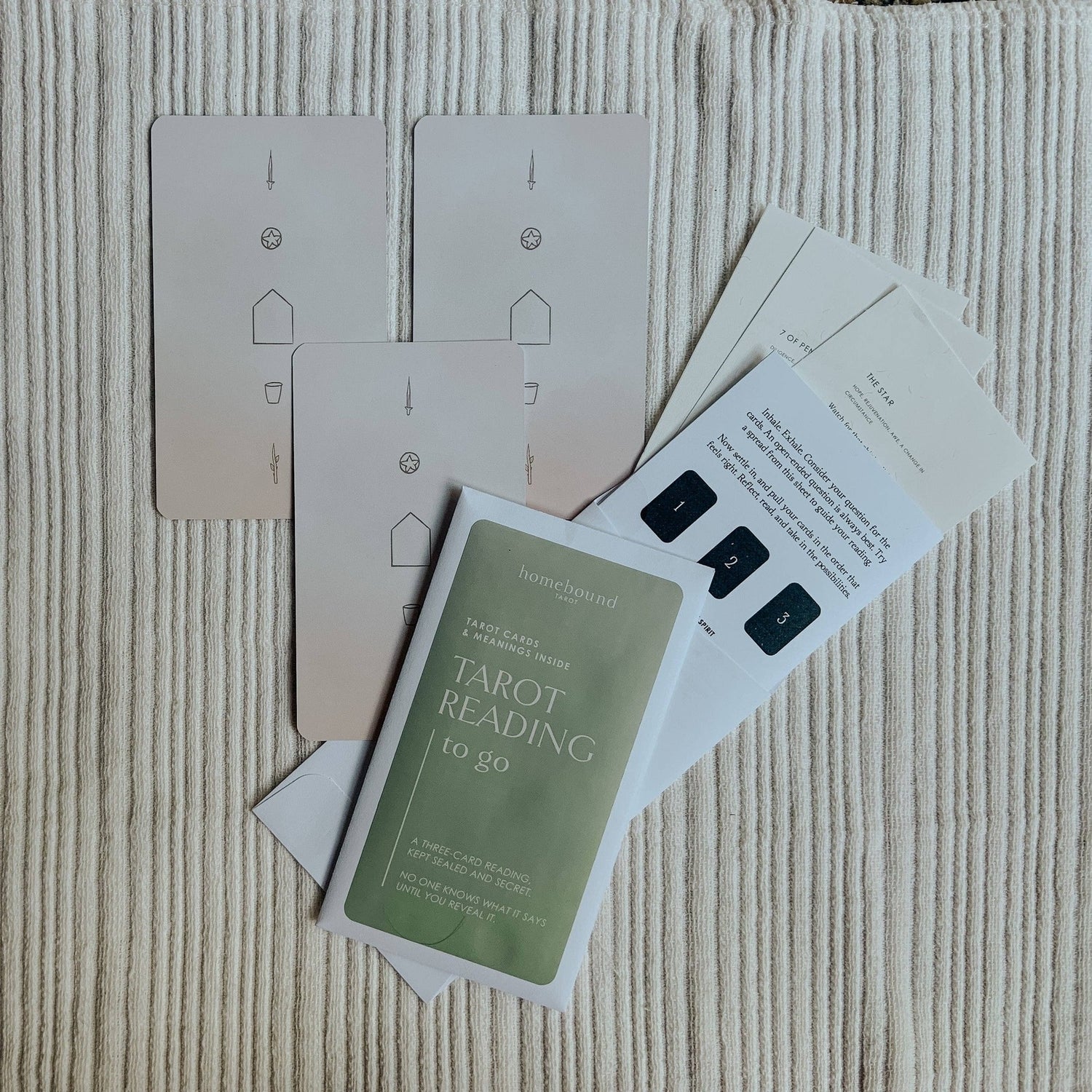 Tarot Reading to-go Affirmation Cards Homebound Tarot
