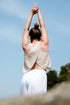 Black Crossed Back Tank Top Tanks Moa Beige