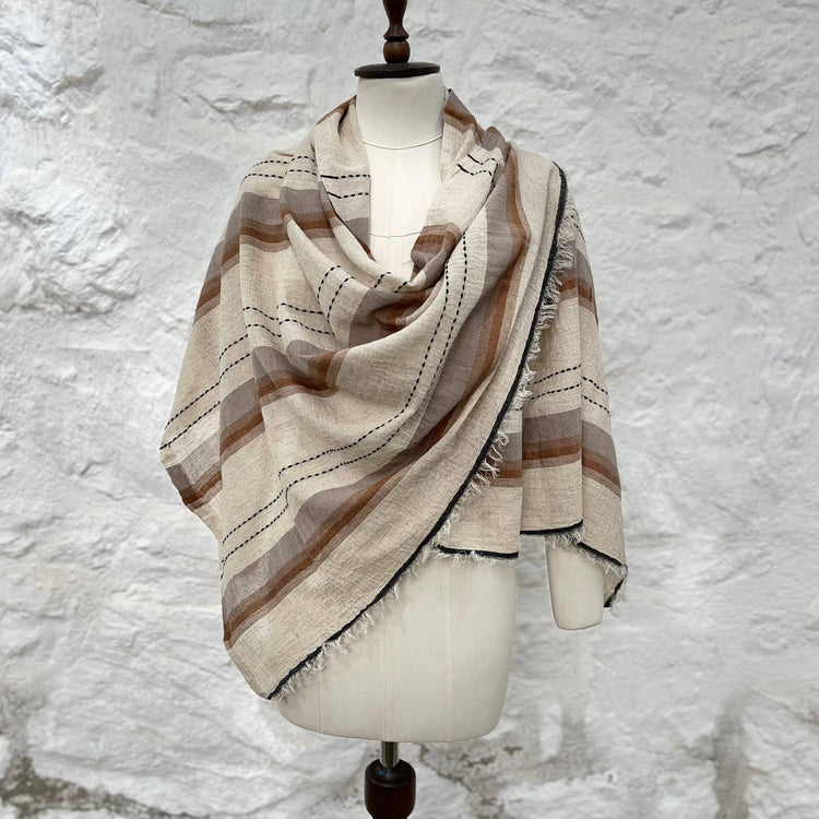 Loomist Linen Scarf Scarf loom.ist