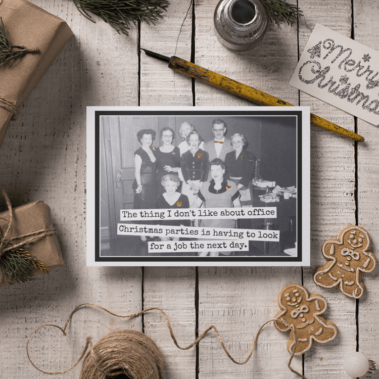Christmas Card. Office Christmas Parties. Greeting Cards Raven&