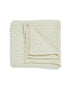 Bertra Aran Classic Wool Blanket - Cream Blankets Aran Woollen Mills