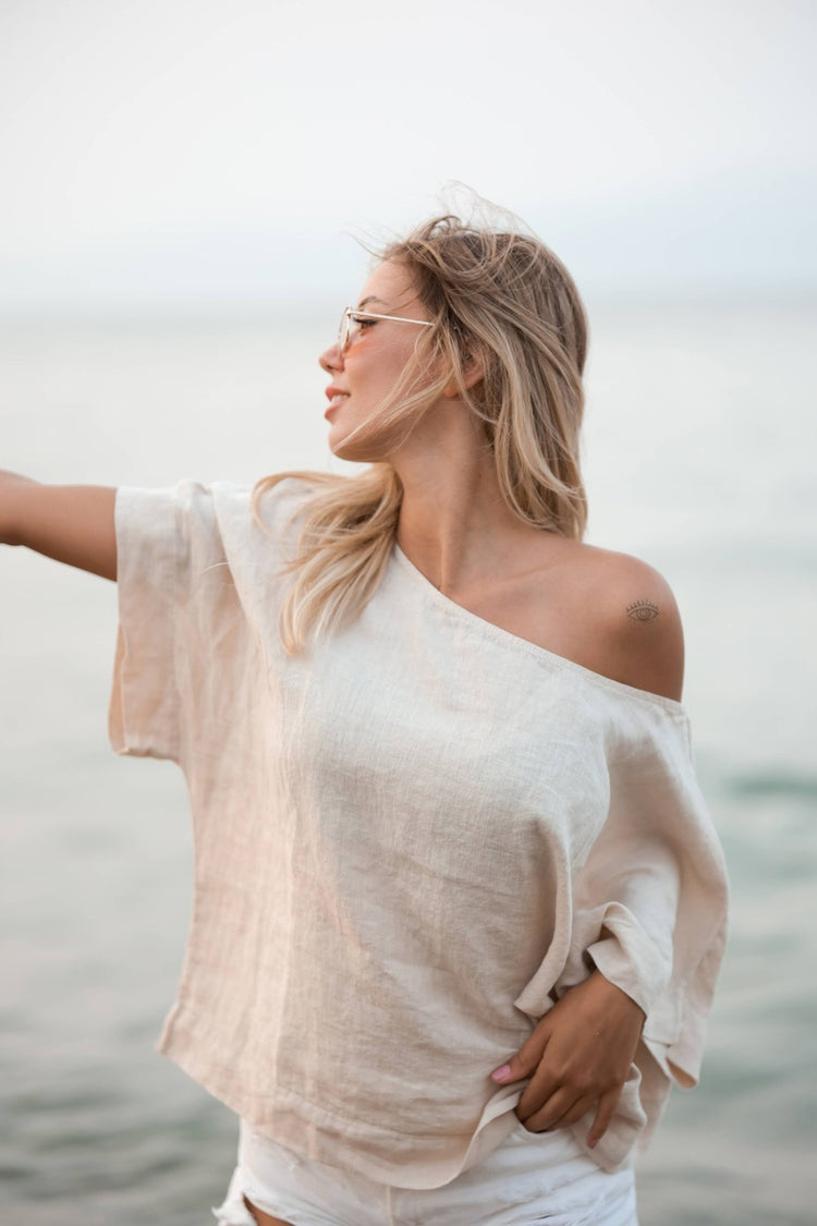 Loomist Pure Linen Boatneck Top Tops Moa