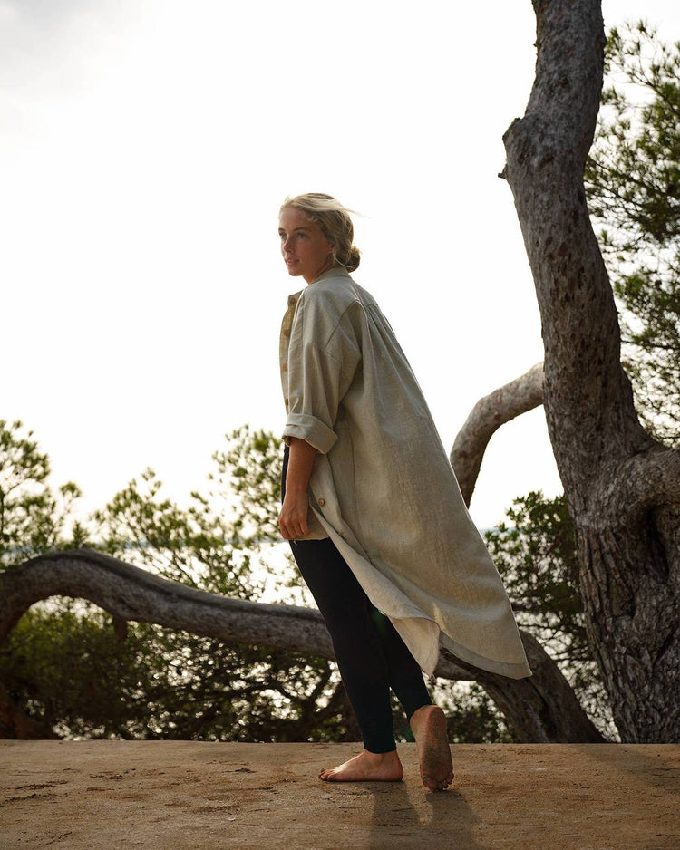 706 TRÉVOL Shirt dress in Organic Canvas Linen CECILIA SÖRENSEN