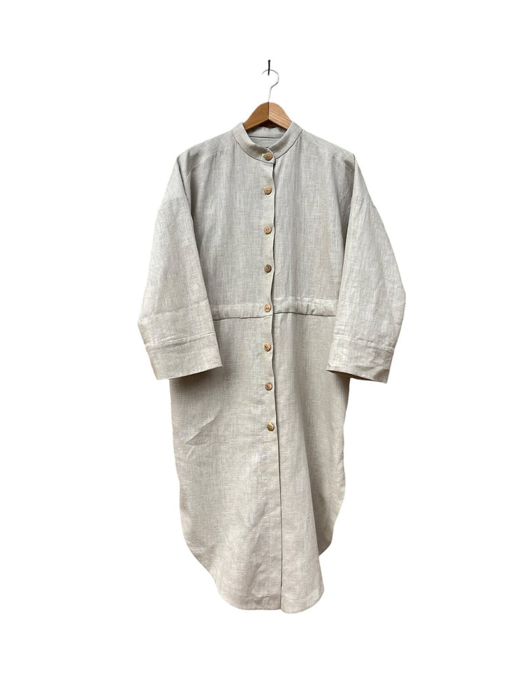 706 TRÉVOL Shirt dress in Organic Canvas Linen CECILIA SÖRENSEN