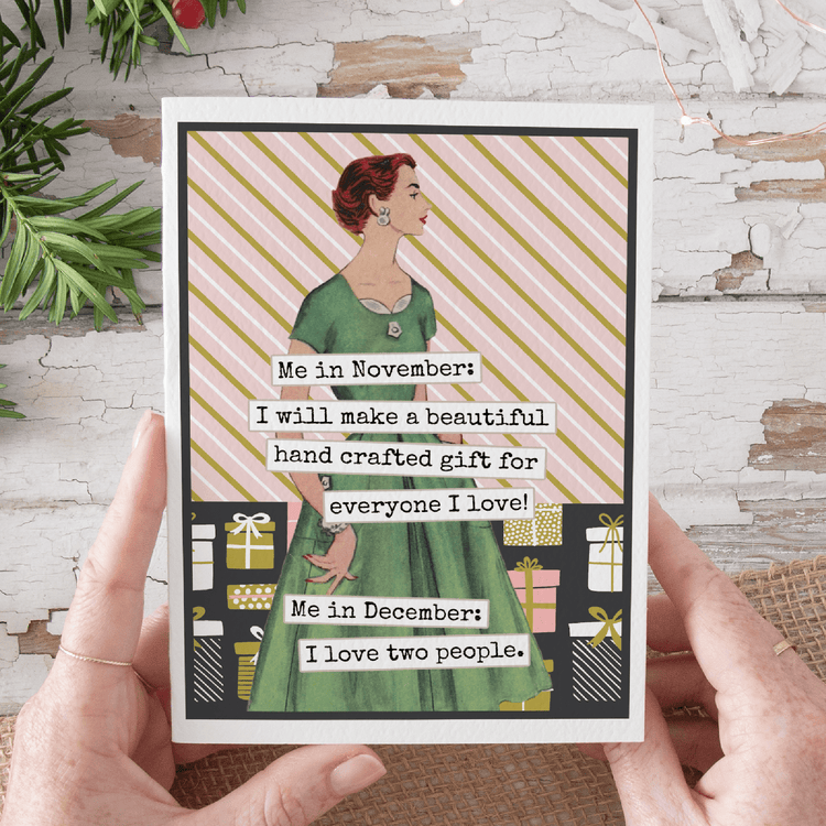 Christmas Card. Me In November: I Will Make A Beautiful Greeting Cards Raven&