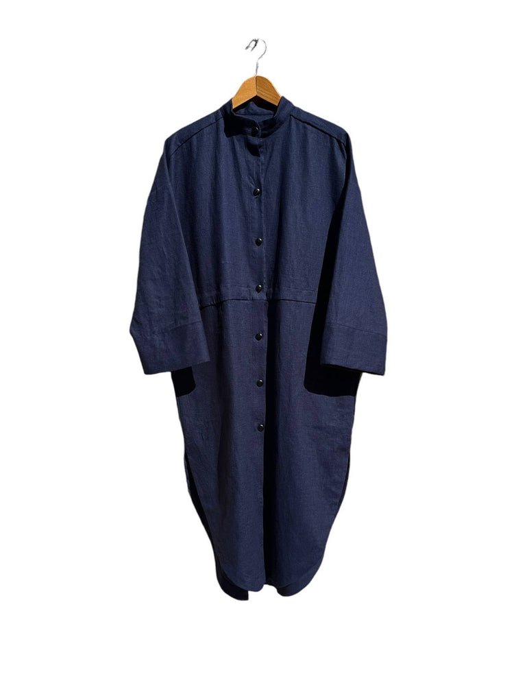 706 TRÉVOL Shirt dress in Organic Canvas Linen CECILIA SÖRENSEN