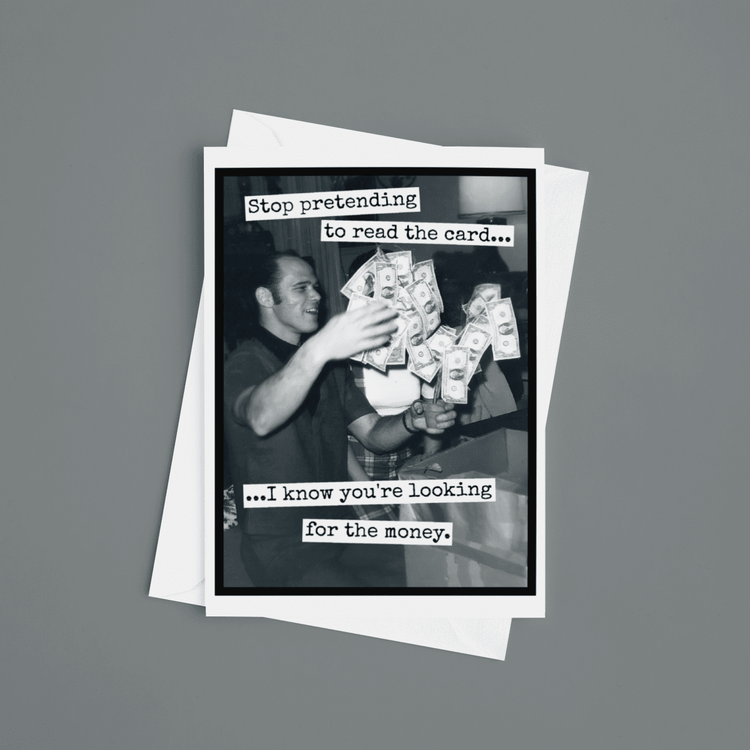 Birthday Card. Stop Pretending To Read The Card... Greeting Cards Raven&