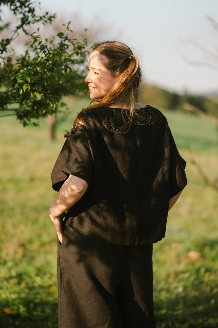 Loomist Pure Linen Boatneck Top Tops Moa
