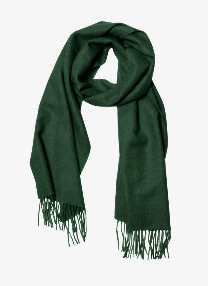 Baby Alpaca Scarf Scarf Linen Way Inc. Forest Green