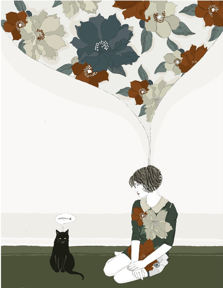 Newfolk & Cabin Art Prints Art Prints Newfolk & Cabin Of Fish and Flowers