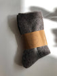 FLUFFY ANGORA SOCKS - NEUTRAL Socks Billy Bamboo Dark brown  