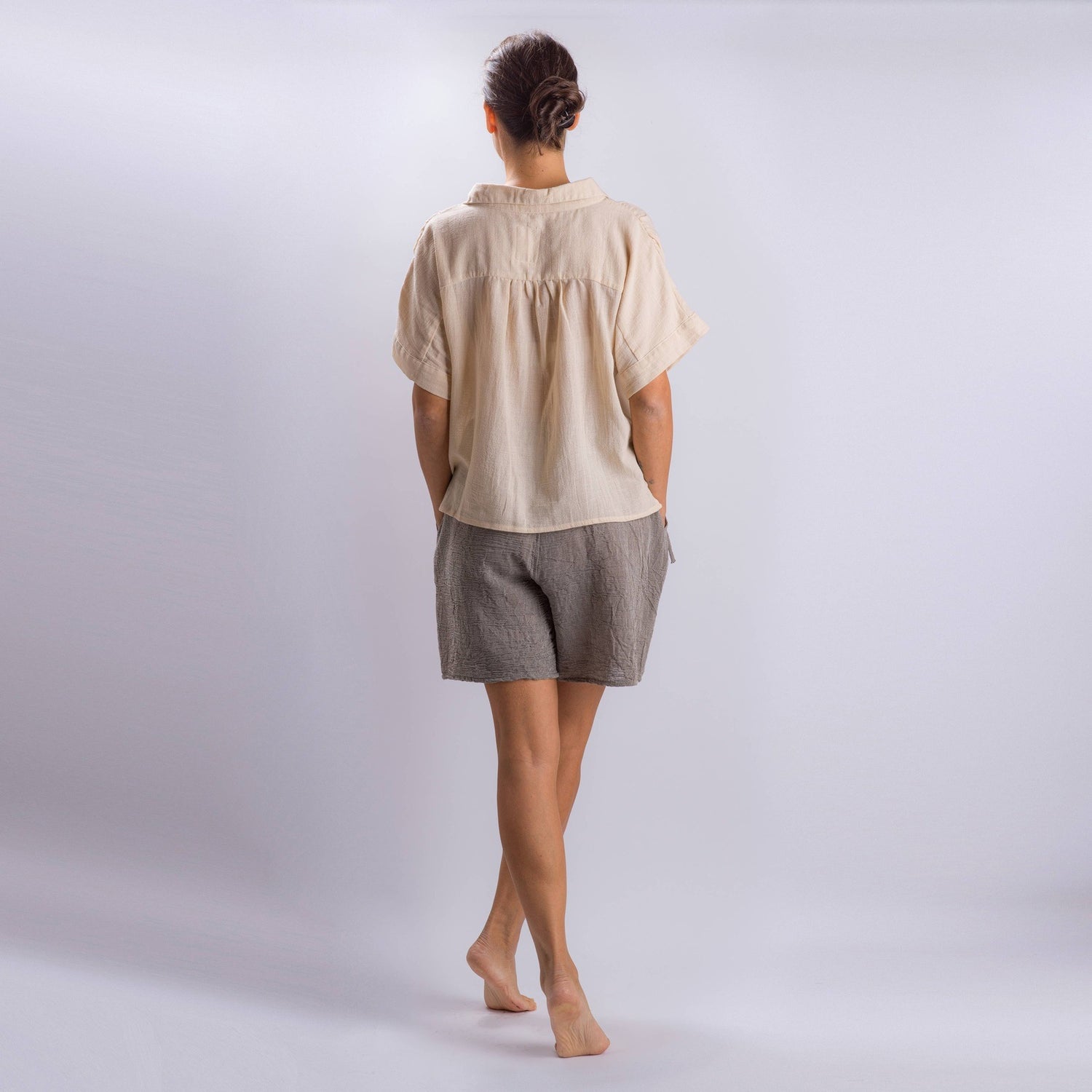 Loomist Sile Collared Top Tops loom.ist