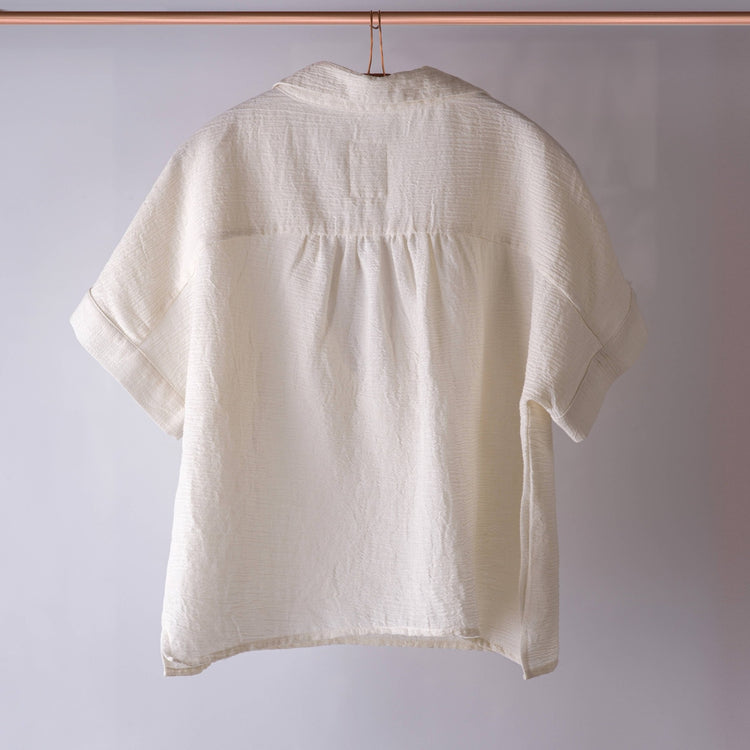 Loomist Sile Collared Top Tops loom.ist