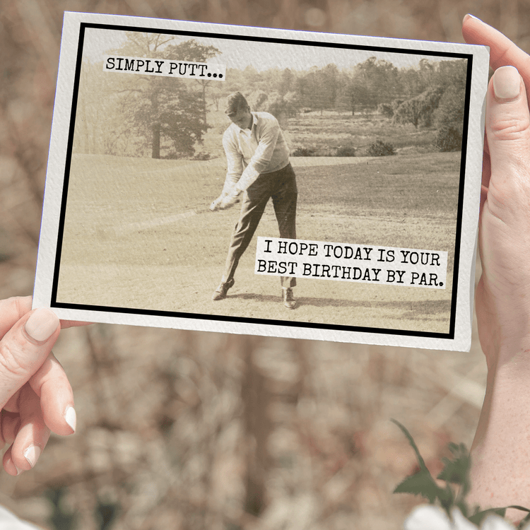Birthday Card For Golfer. Simply Putt... Golfing. Greeting Cards Raven&
