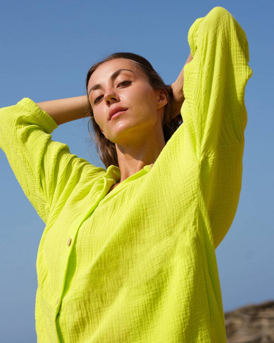 702 COTONER Relaxed shirt dress in organic cotton muslin CECILIA SÖRENSEN