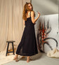 Loomist Double Gauze Scoop Neck Midi Dress Dresses Moa