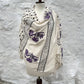 Loomist Wood Block Printed Linen Wrap Scarf loom.ist