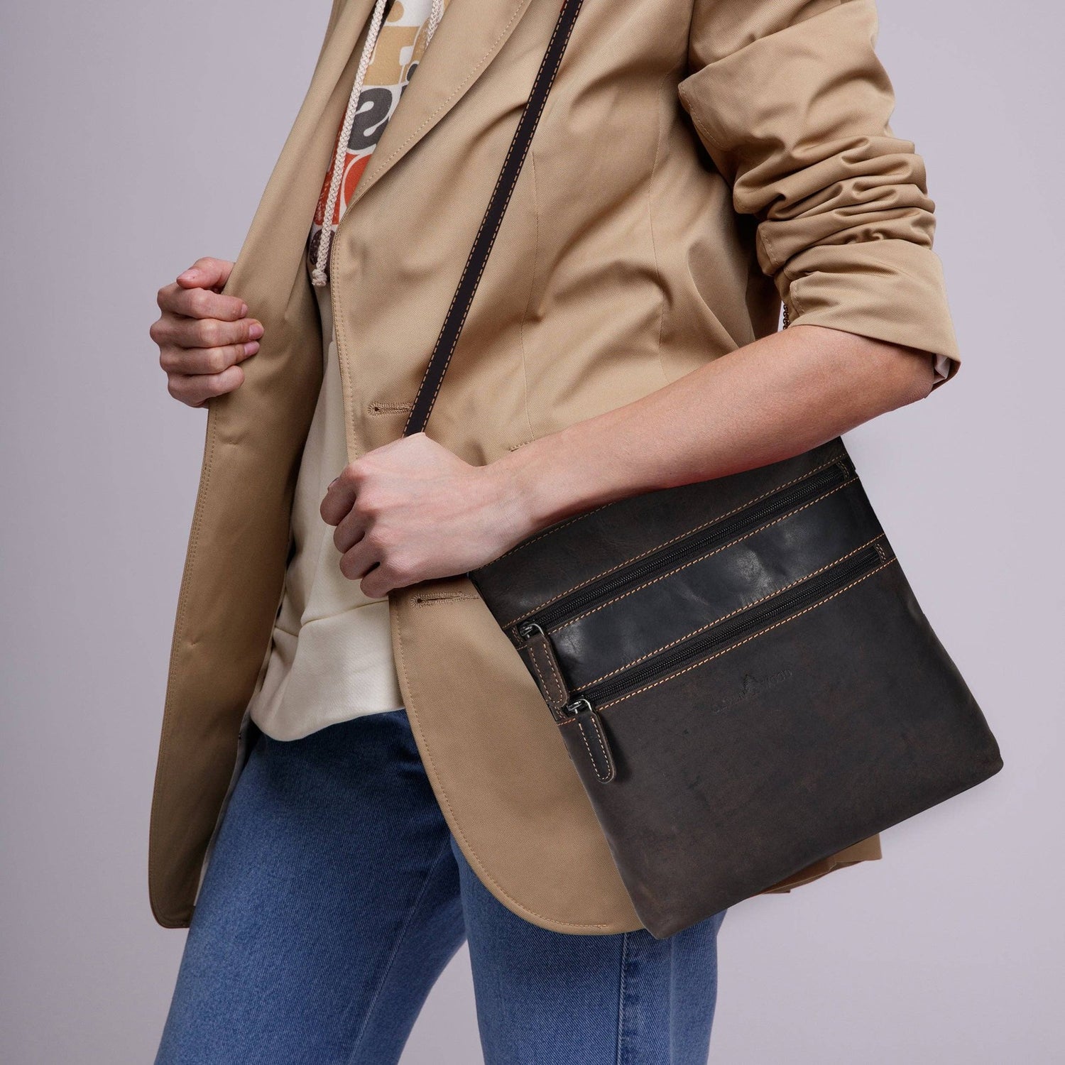 Leather Crossbody Purse Greenwood Leather